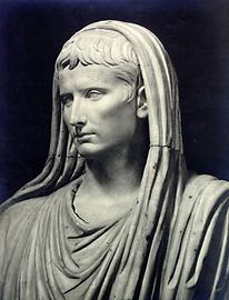 Augustus als Pontifex maximus (höchster Priester) bei Opferzeremonie, um 20 v. Chr.