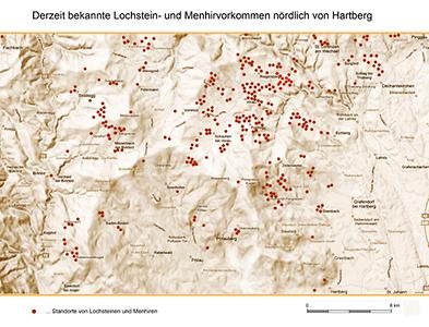Menhir und Lochsteinvorkommen um Vorau NO-Steiermark Menhir und Lochsteinvorkommen um Vorau NO-Steiermark