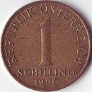Wertseite einer 1-Schilling-Münze