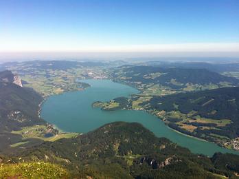 Blick vom Schafberg auf den Mondsee Blick vom Schafberg auf den Mondsee