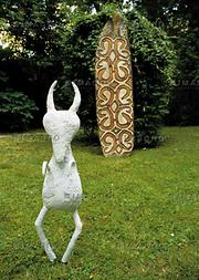 Skulptur im Garten von André Heller in Gardone Skulptur im Garten von André Heller in Gardone