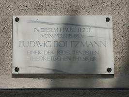 Gedenktafel L. Boltzmann Gedenktafel L. Boltzmann