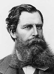 Heinrich Freiherr von Ferstel. Lithographie von A. Schubert., © Ch. Brandstätter Verlag, Wien, für AEIOU