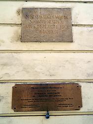 Gedenktafeln am Geburtshaus Gedenktafeln am Geburtshaus