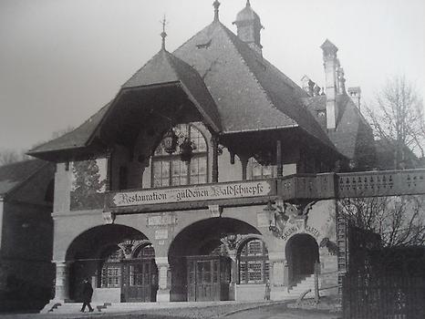 Güldene Waldschnepfe Restauration Dornbacher Str. 88 um 1900 Güldene Waldschnepfe Restauration Dornbacher Str. 88 um 1900