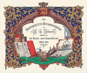 Geschäftskarte der Universitäts-Buchdruckerei Geschäftskarte der Universitäts-Buchdruckerei