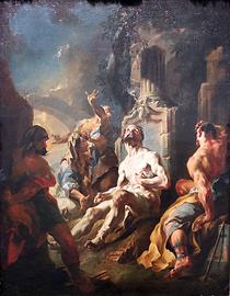 Hiob auf dem Misthaufen, Johann Wenzel Bergl, 1752 Hiob auf dem Misthaufen, Johann Wenzel Bergl, 1752