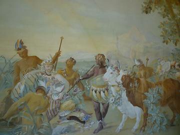 Gartenpavillon des Stiftes Melk mit exotische Wandgemälde von Johann Wenzel Bergl, 1763/64 - Foto: Uoaei1, Wikimedia Commons - Gemeinfrei Gartenpavillon des Stiftes Melk mit exotische Wandgemälde von Johann Wenzel Bergl, 1763/64 - Foto: Uoaei1, Wikimedia Commons - Gemeinfrei