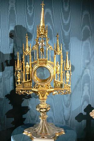 Gotische Monstranz aus Jochberg in Tirol; Augustinermuseum Rattenberg, Tirol Gotische Monstranz aus Jochberg in Tirol; Augustinermuseum Rattenberg, Tirol