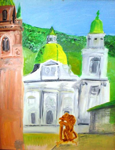 Salzburg. Öl auf Leinwand. Ernst Lanz 2008 Salzburg. Öl auf Leinwand. Ernst Lanz 2008