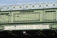 Foto: Doris Wolf, 2010; Stadtbahnbrücke Fuchsthallergasse Foto: Doris Wolf, 2010; Stadtbahnbrücke Fuchsthallergasse