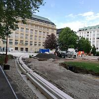 Foto: Doris Wolf, 2021, U5-Baustelle Station Franckplatz Foto: Doris Wolf, 2021, U5-Baustelle Station Franckplatz