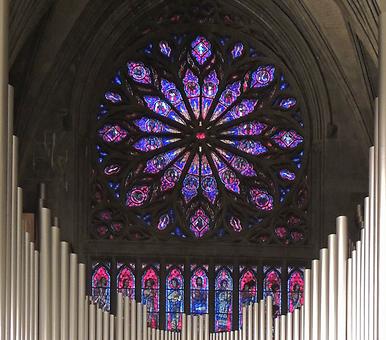 Fensterrose von Innen Fensterrose von Innen