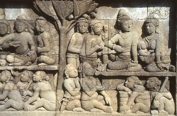 Collection of legends of Lalitavistara as relief Collection of legends of Lalitavistara as relief