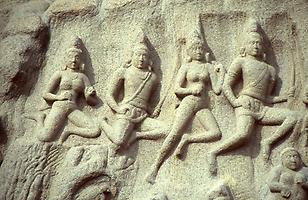 Gods shown in knee-flight Gods shown in knee-flight