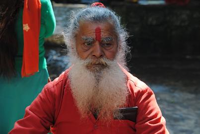 Pilgrimage sites attract a large number of „holy men“, who earn their living with blessing the pilgrims Pilgrimage sites attract a large number of „holy men“, who earn their living with blessing the pilgrims