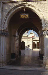 The gate to the Temple of the Rats of Deshnoke The gate to the Temple of the Rats of Deshnoke