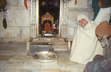 The holy image in a niche of the altar The holy image in a niche of the altar