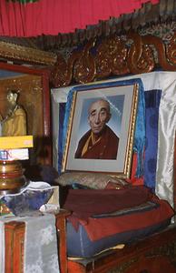 When the Bakula was not present in the monastery, his picture was on his throne and represented him When the Bakula was not present in the monastery, his picture was on his throne and represented him