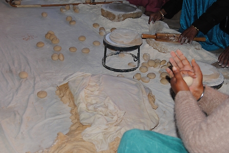 Preparing of bread dough Preparing of bread dough