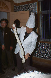 Making of noodles Making of noodles