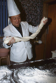 Making of noodles Making of noodles