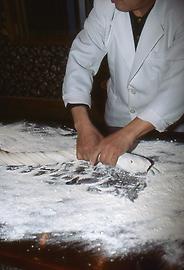 Making of noodles Making of noodles