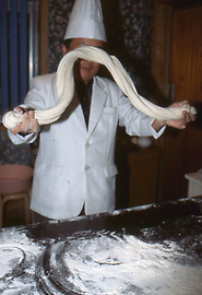 Making of noodles Making of noodles