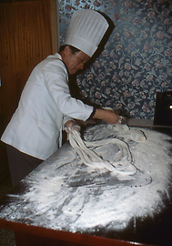 Making of noodles Making of noodles