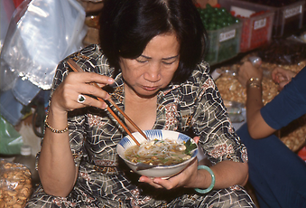The Vietnamese Pho, a substantial noodle soup The Vietnamese Pho, a substantial noodle soup