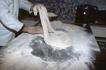 Making of noodles Making of noodles