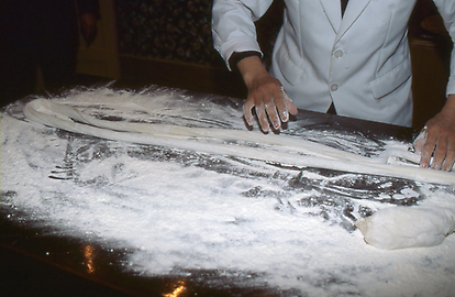 Making of noodles Making of noodles