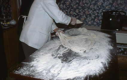 Making of noodles Making of noodles