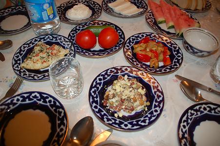 Decorated table Decorated table