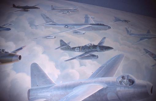 Wall painting - jet aircraft Wall painting - jet aircraft