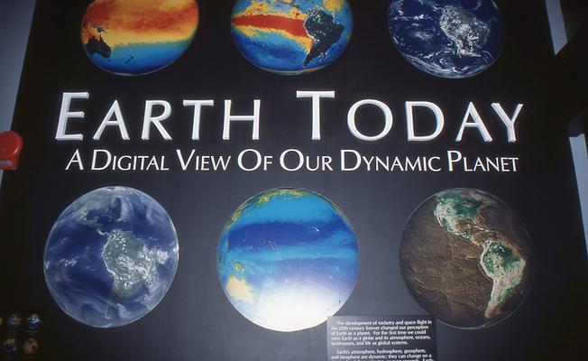 Depiction of moon and planets Depiction of moon and planets