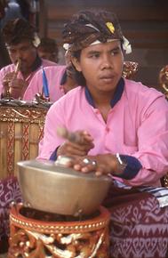Musician of a Gamelan orchestra Musician of a Gamelan orchestra