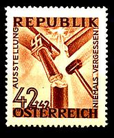 Briefmarke 2. Republik Briefmarke 2. Republik