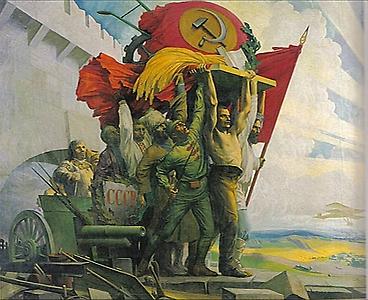 Hammer und Sichel auf kommunistischen Kunstwerken Hammer und Sichel auf kommunistischen Kunstwerken