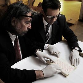 Landeskonservator Friedrich Dahm und Markus Wimmer von der Burghauptmannschaft - Foto: Bundesheer/Roman Icha Landeskonservator Friedrich Dahm und Markus Wimmer von der Burghauptmannschaft - Foto: Bundesheer/Roman Icha