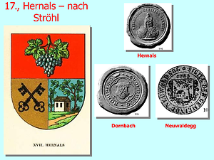 Hernals nach Siegeln von Ströhl ergänzt