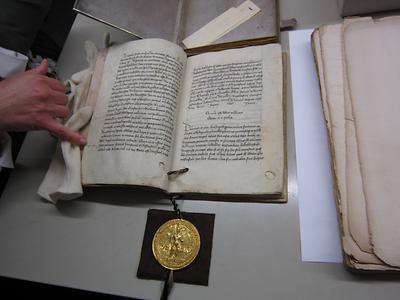 Goldene Bulle, Foto: Hauptstaatsarchiv Stuttgart Aus: Wikicommons unter CC