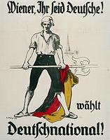 Deutschnationales Wahlplakat Deutschnationales Wahlplakat