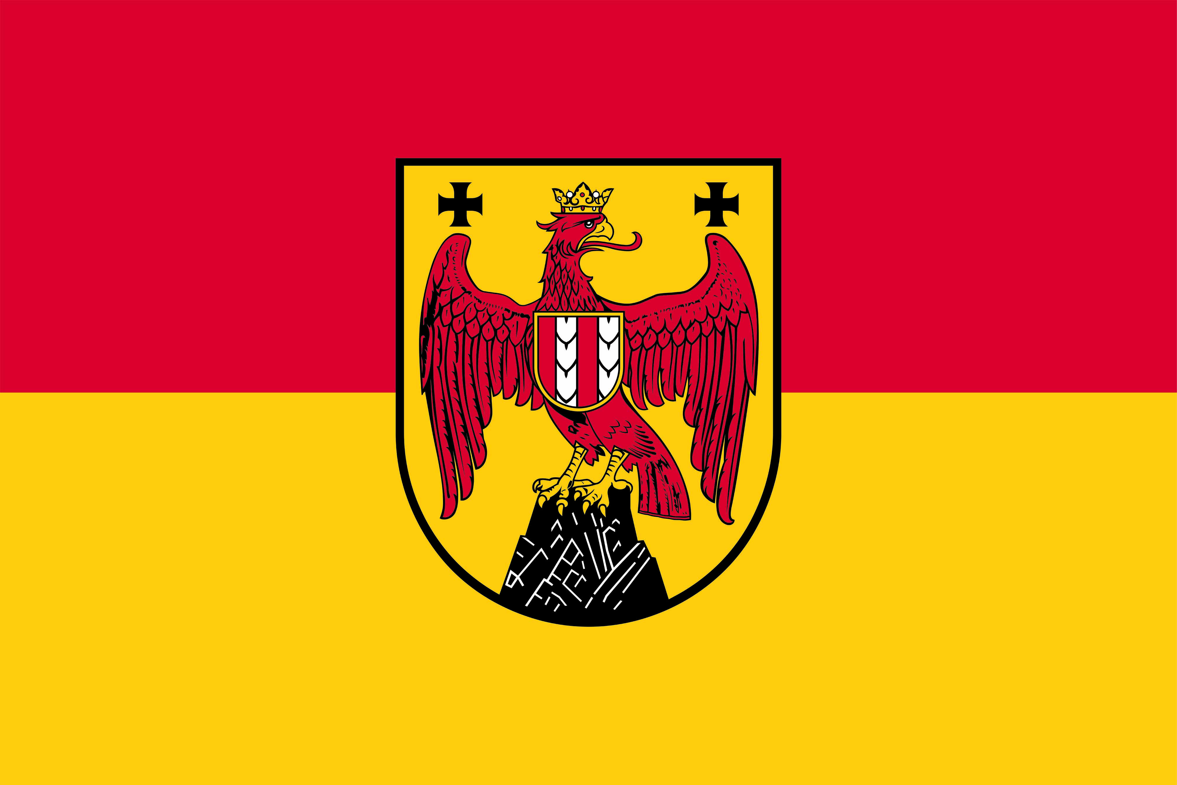 Die Flagge Burgenlands