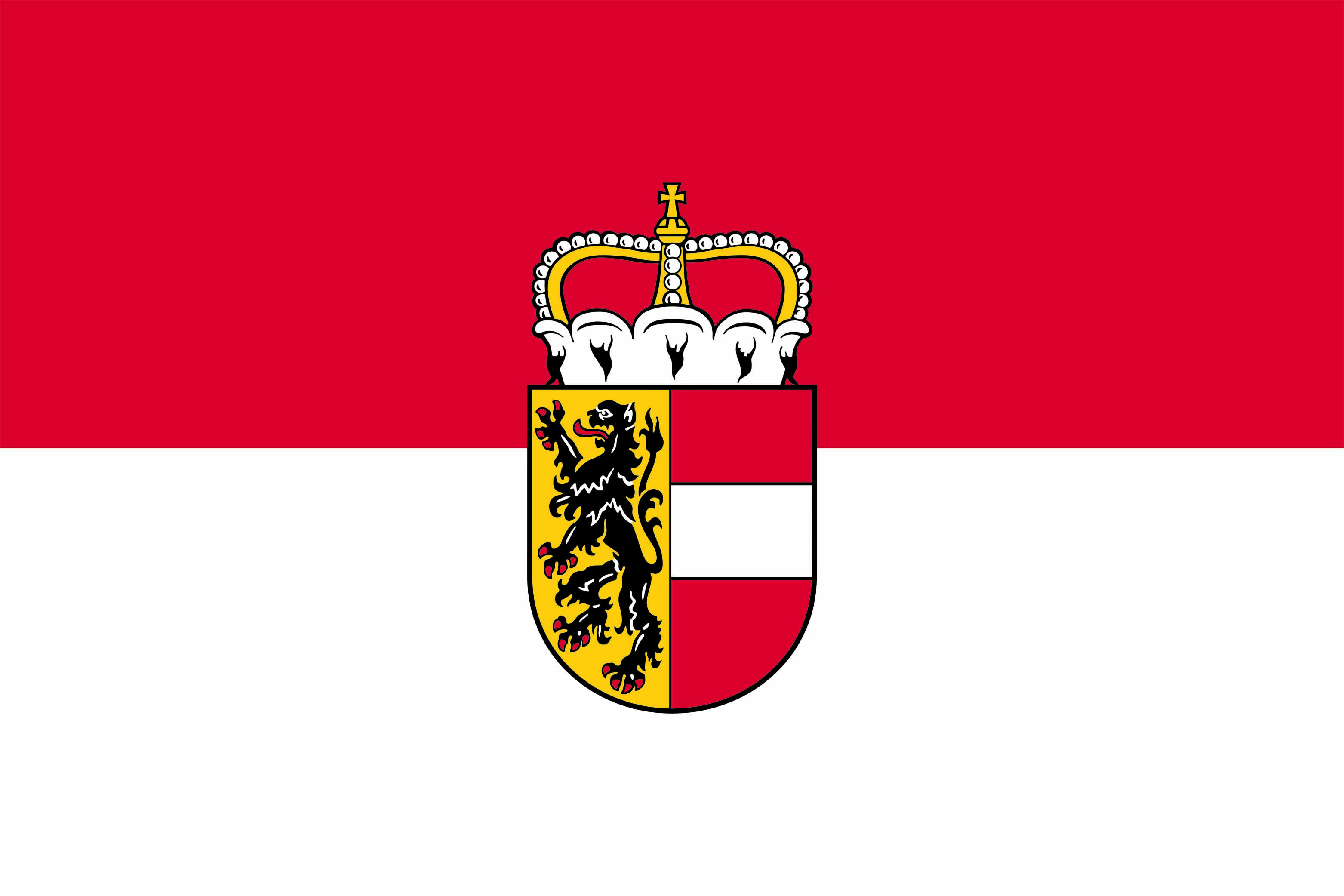 Die Flagge Salzburgs