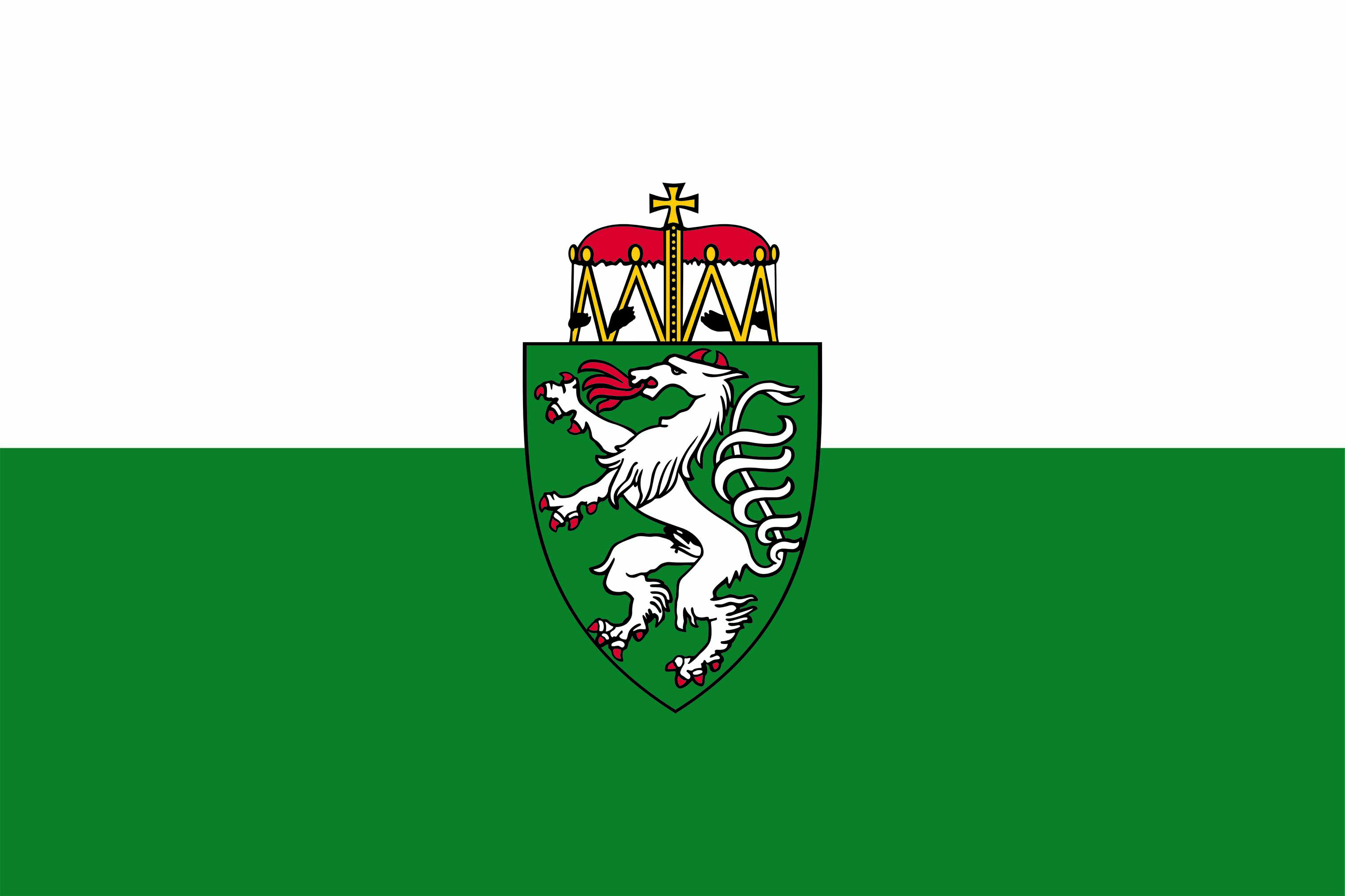 Die Flagge der Steiermark