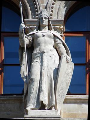 Vindobona - am Westportal des Neuen Rathauses- Foto: P.Diem