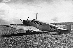 Der Prototyp Herta der Junkers F 13 am 19. August 1919
