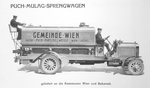 Puch-MULAG-Sprengwagen aus dem Modellprogramm 1913 für Lastkraftwagen von Puch